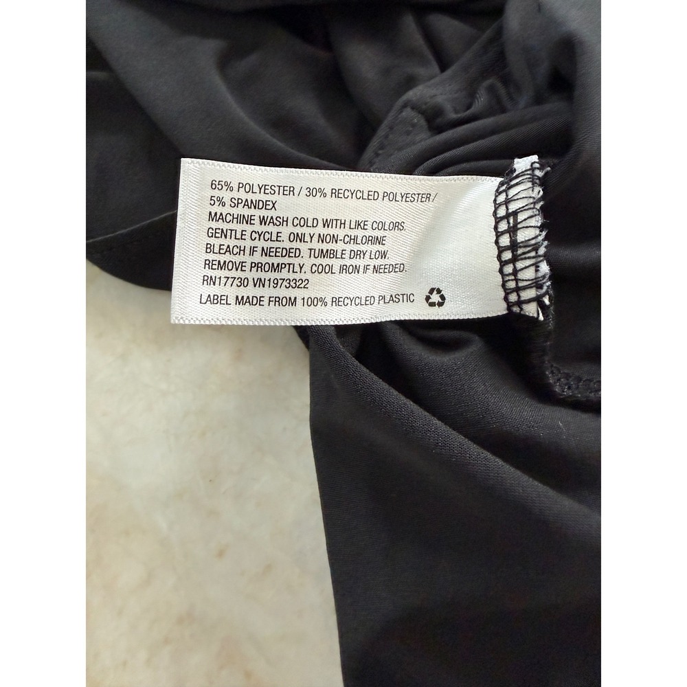 Wild Fable Black Draped Bodysuit Size Large - Picture 7 of 7